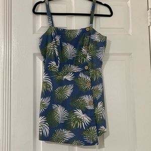Lumiere Tropical Print Romper